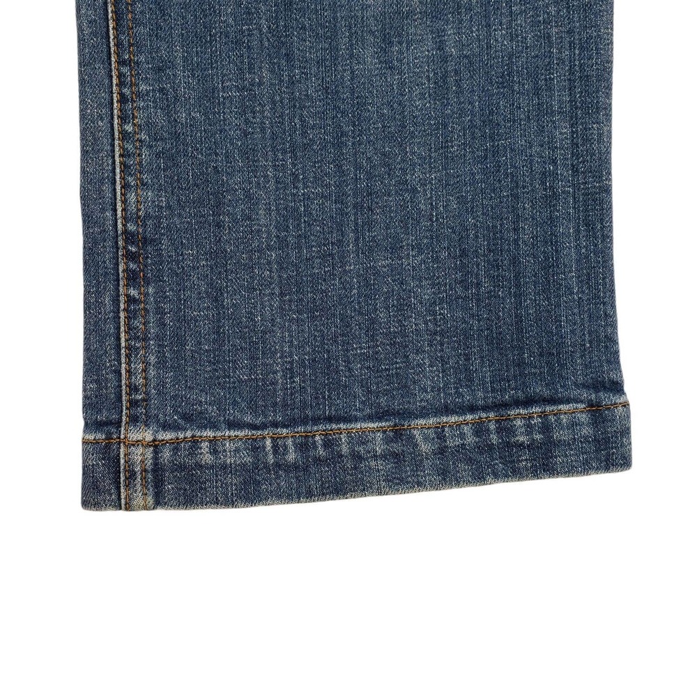 Vtg Gap Boot Cut Capris Jeans 10 Womens Blue Stretch Y2K - Picture 9 of 10